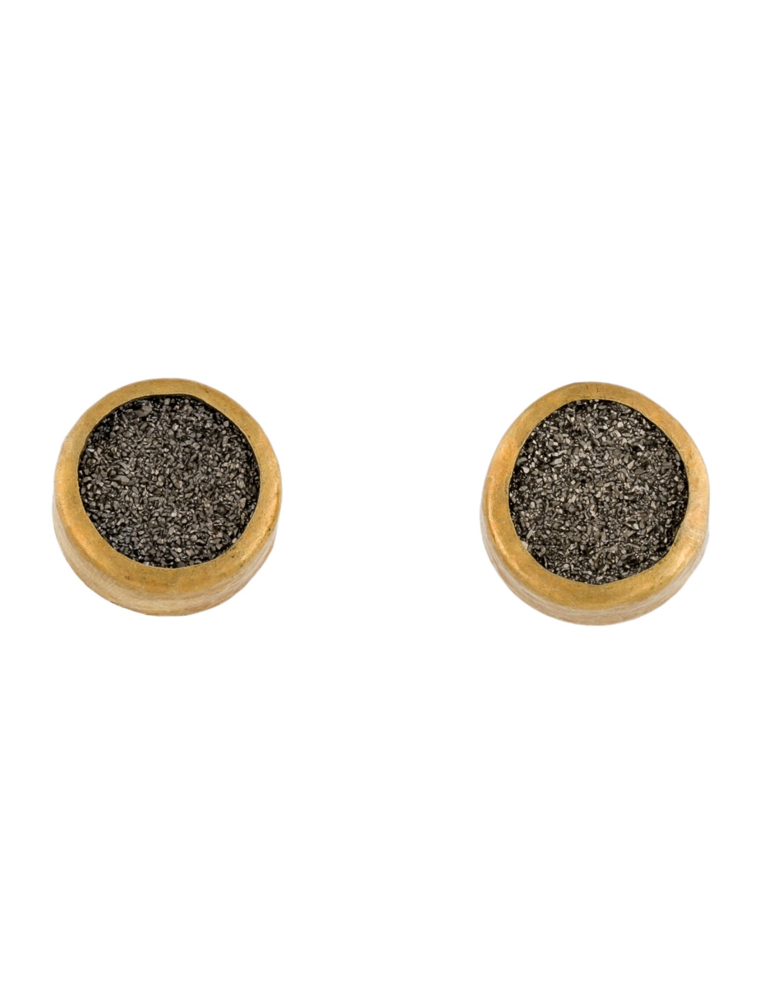 Gurhan Coated Druzy Stud Earrings