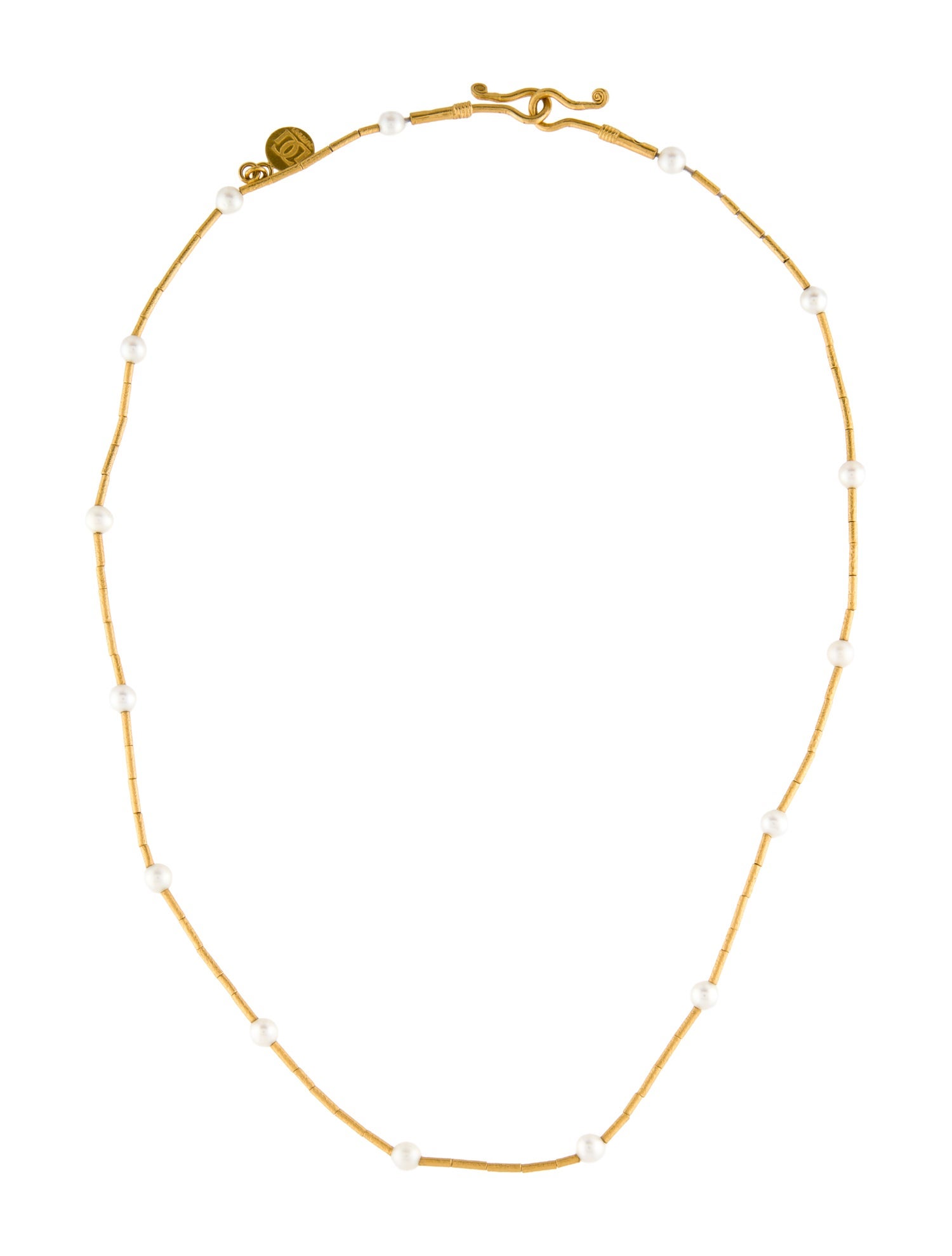 Gurhan 24K Pearl Station Necklace