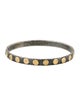 Gurhan Two-Tone Midnight Hammered Bangle Bracelet