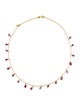 Gurhan 22K Sapphire, Tourmaline & Rhodolite Station Necklace