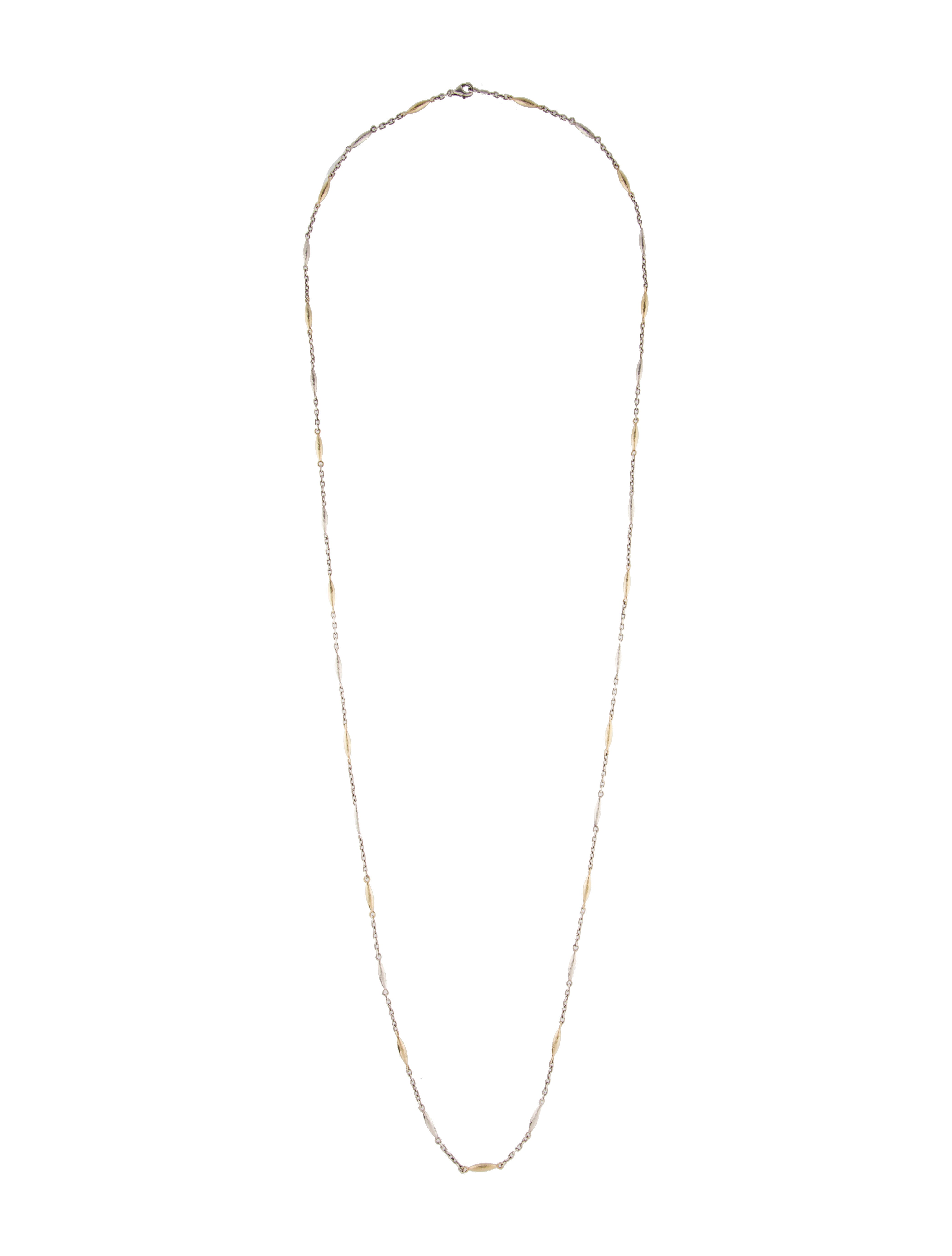 Gurhan Hammered Link Chain Necklace