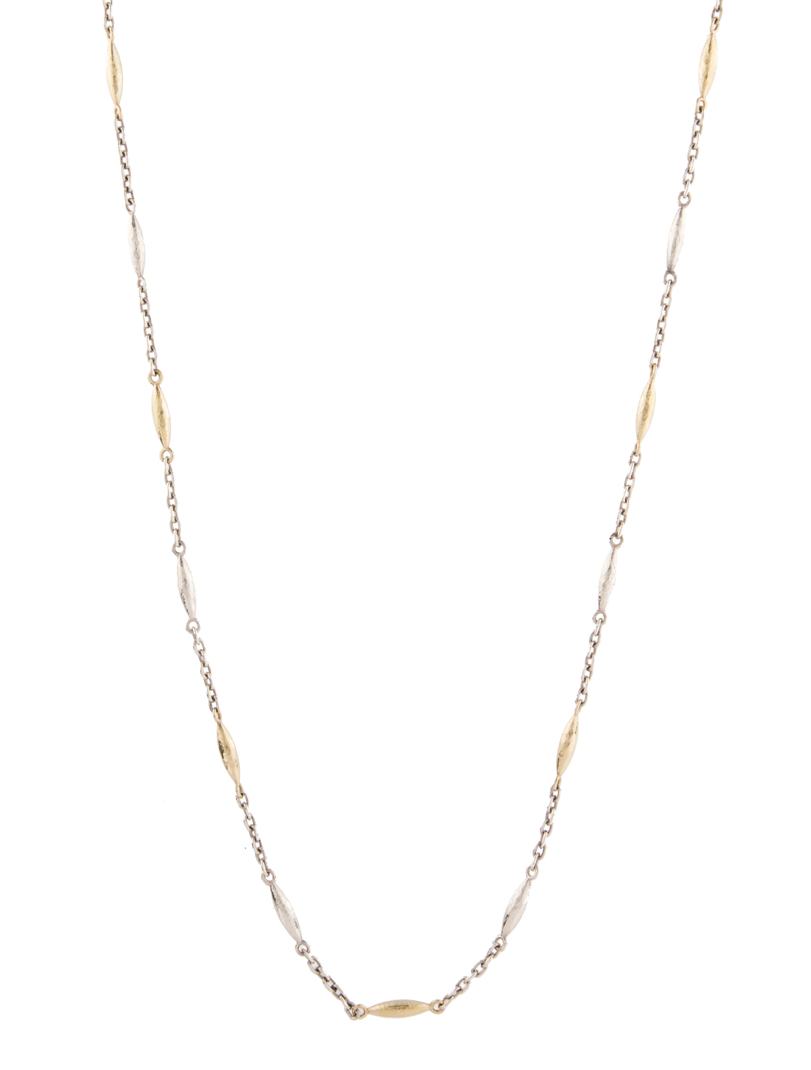 Gurhan Hammered Link Chain Necklace