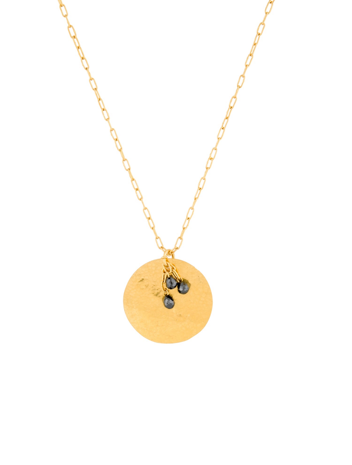 Gurhan 24K Diamond & Disc Pendant Necklace