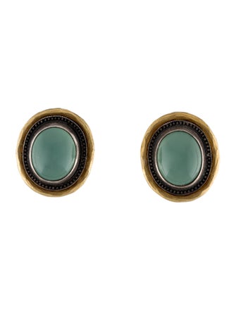 Gurhan Two-Tone Chalcedony Gauntlet Earclips