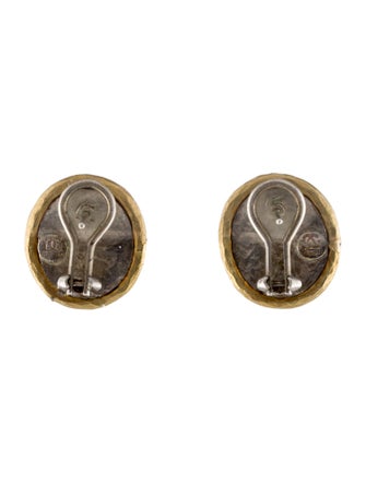 Gurhan Two-Tone Chalcedony Gauntlet Earclips