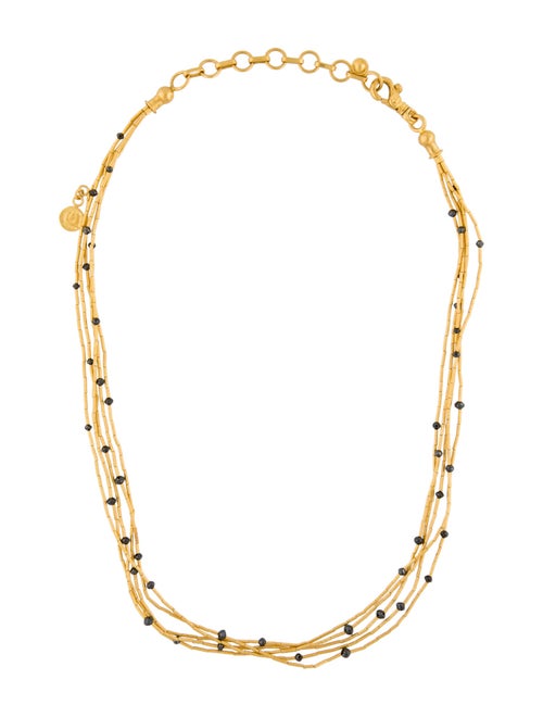 Gurhan 24K Rain Diamond Multistrand Beaded Necklace