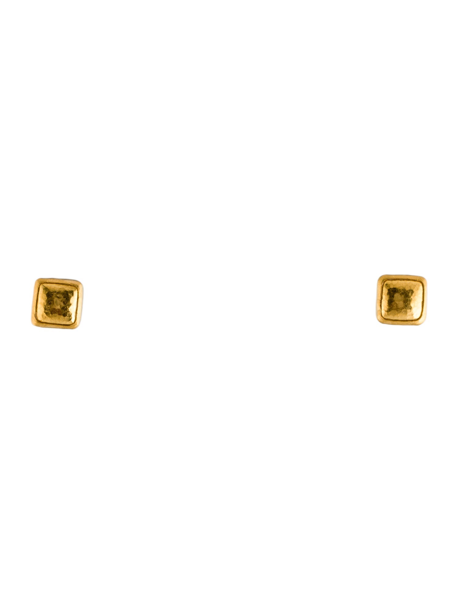 Gurhan 14K Square Spell Stud Earrings