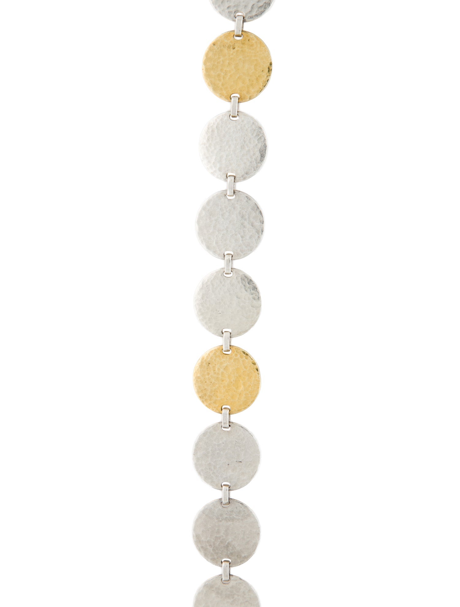 Gurhan Two-Tone Hammered Disc Necklace