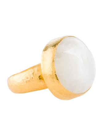 Gurhan 24K Moonstone Labradorite Cocktail Ring
