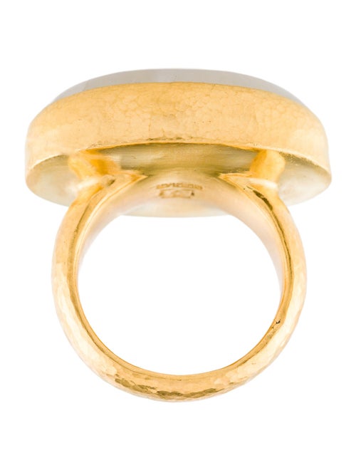 Gurhan 24K Moonstone Labradorite Cocktail Ring