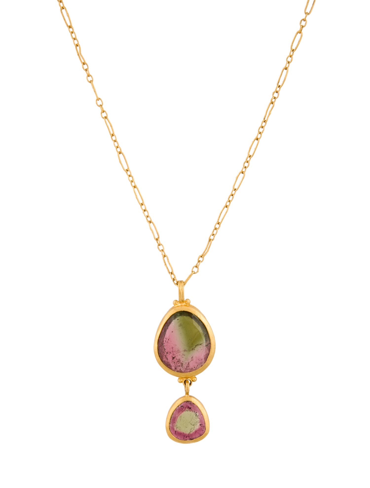 Gurhan 24K Tourmaline Pendant Necklace