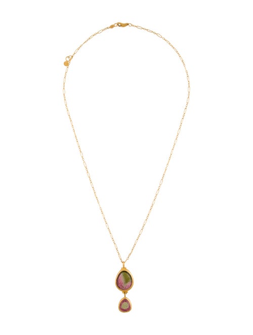 Gurhan 24K Tourmaline Pendant Necklace