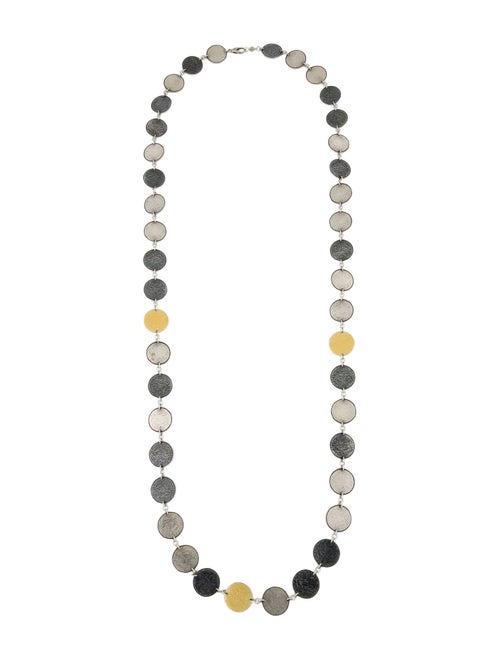 Gurhan Tri-Color Disc Link Necklace