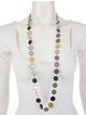 Gurhan Tri-Color Disc Link Necklace
