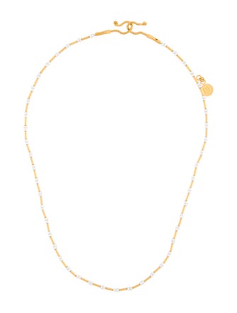 Gurhan 24K Pearl Station Bead Necklace