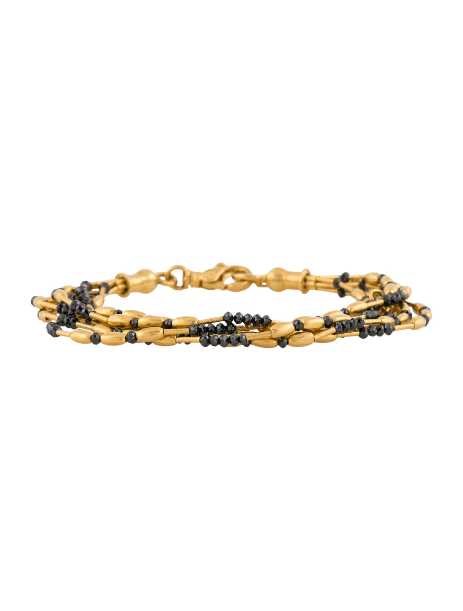 Gurhan 24K Diamond Multi-Strand Bead Bracelet
