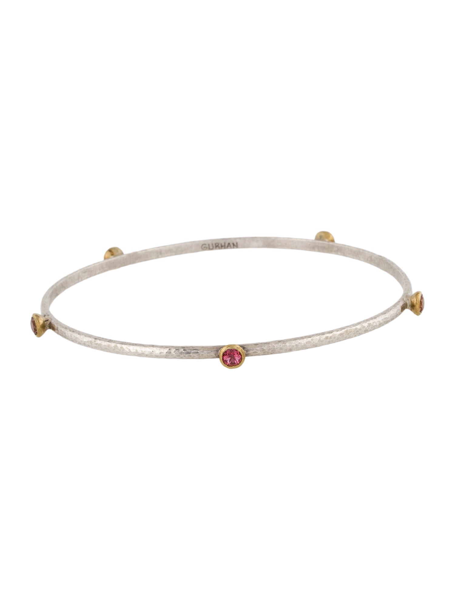 Gurhan Coated Topaz Skittle Station Bangle Bracelet