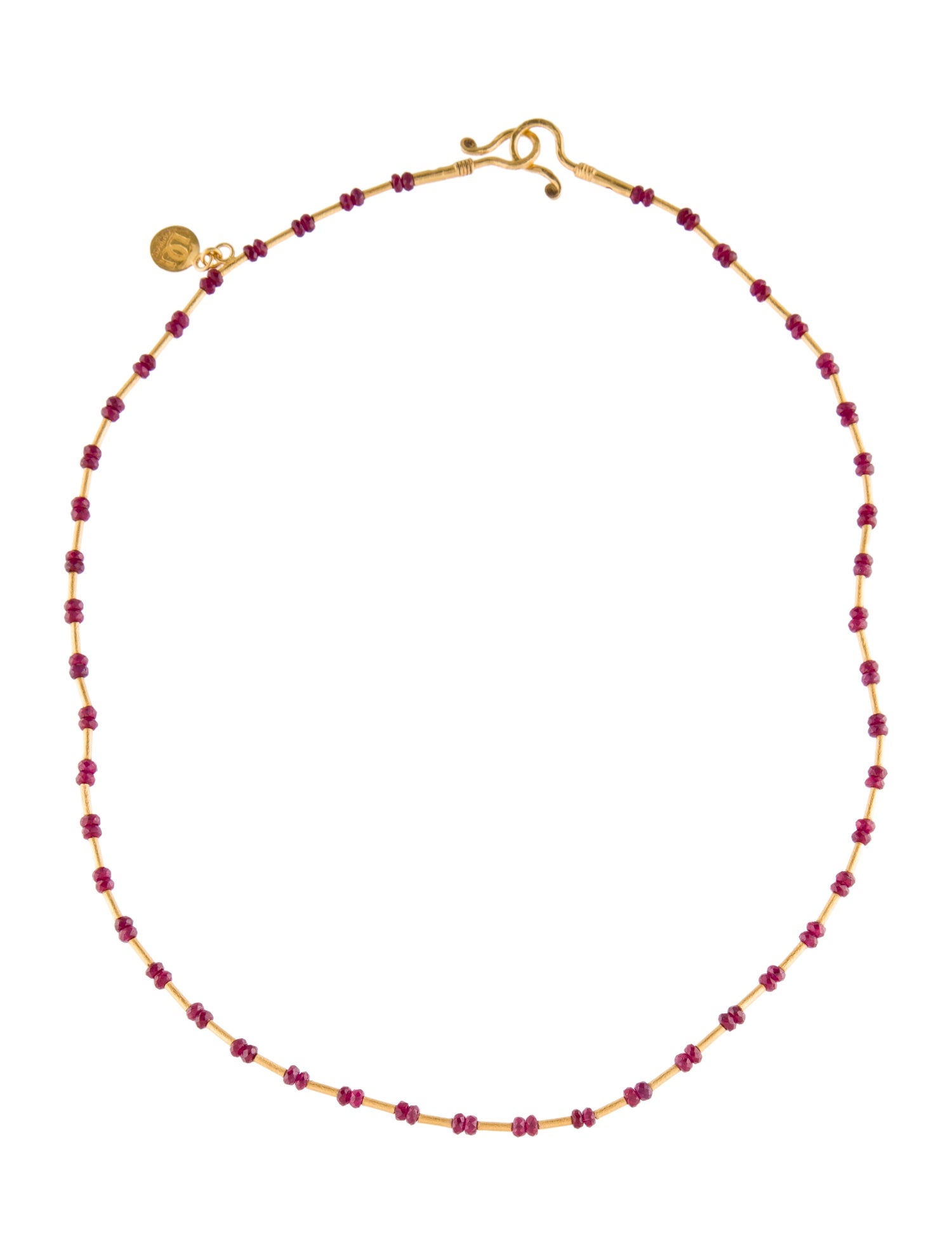 Gurhan 24K Fracture Filled Ruby Necklace