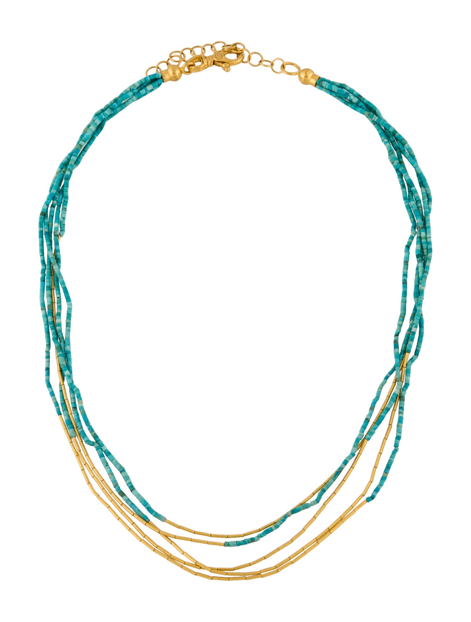 Gurhan 24K Ceramic Multistrand Rain Necklace