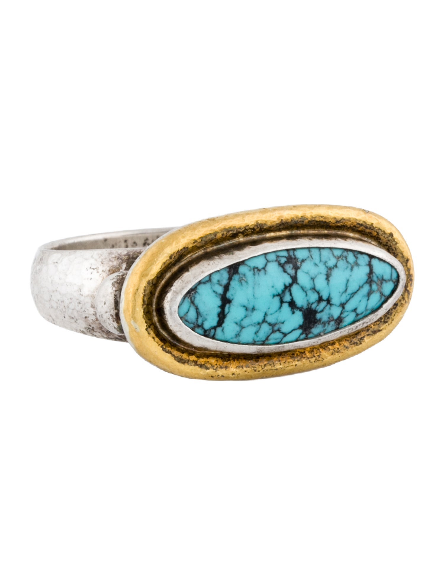 Gurhan Turquoise Galapagos Cocktail Ring