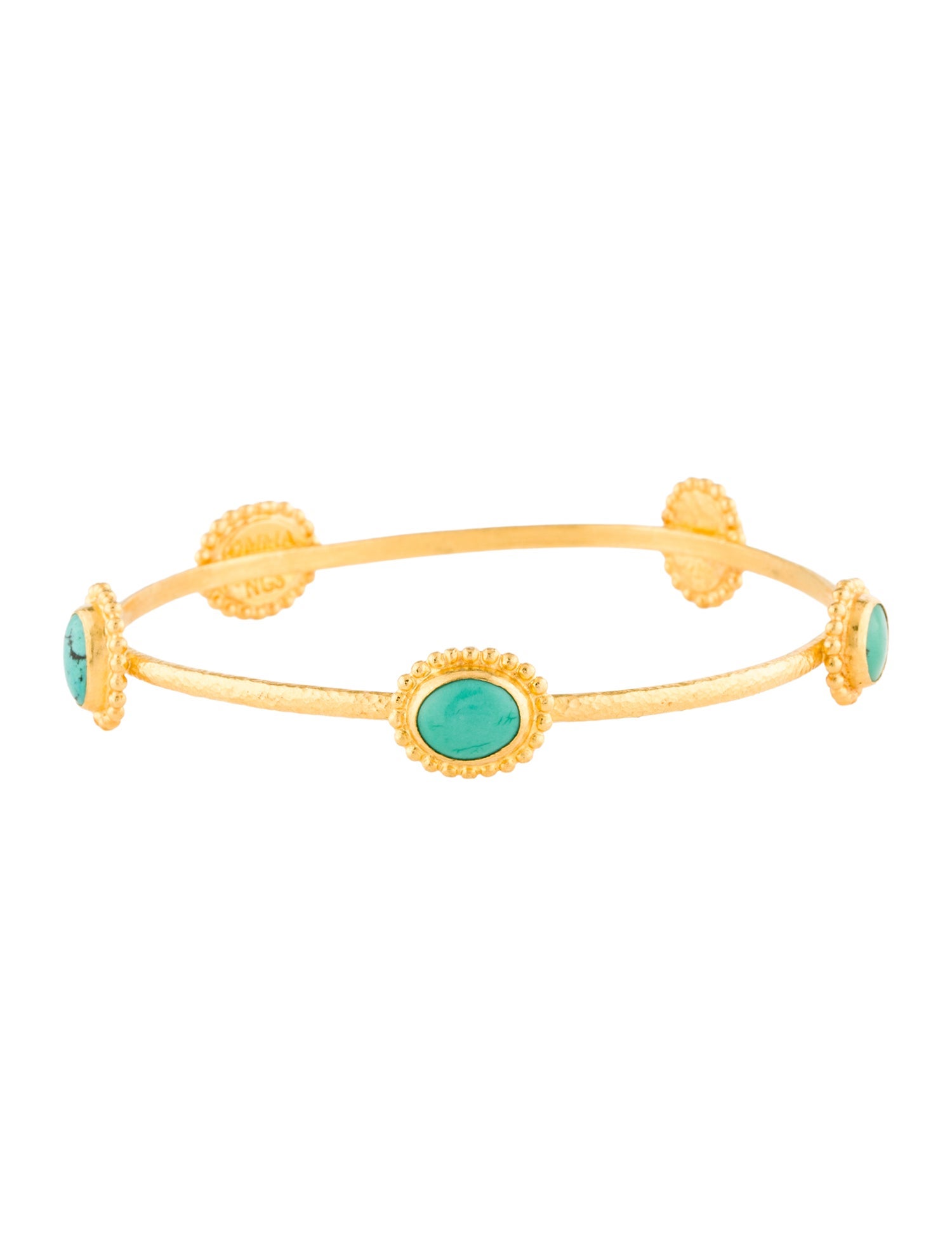 Gurhan 24K Turquoise Station Bangle Bracelet