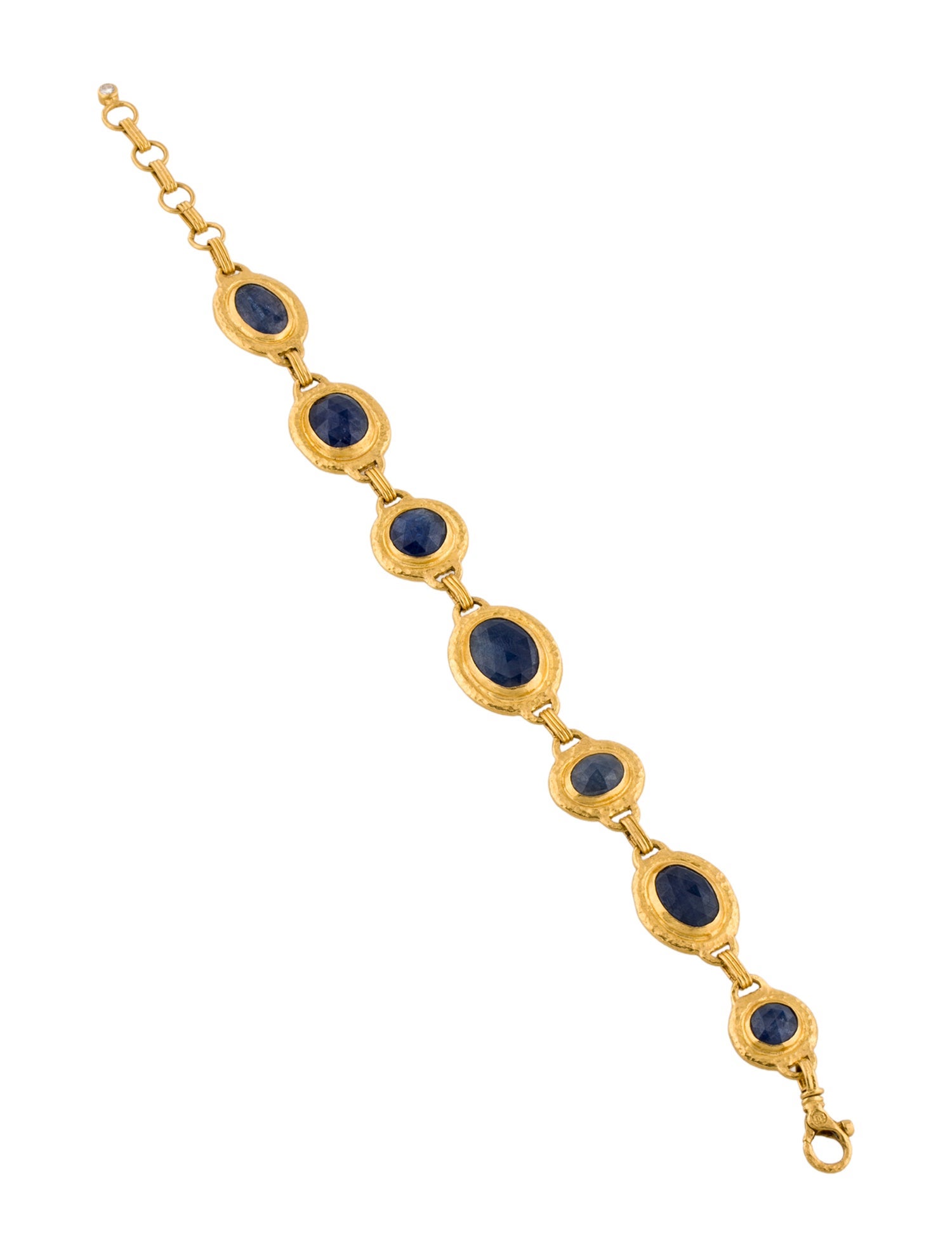 Gurhan 24K Sapphire & Diamond Link Bracelet