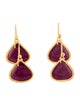 Gurhan 24K Ruby Drop Earrings