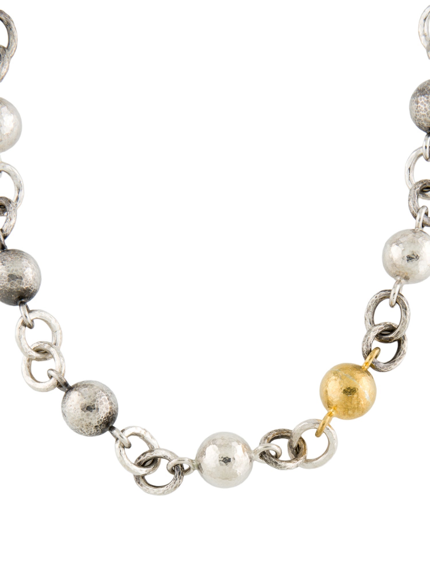 Gurhan Ballon Ball Link Chain Necklace