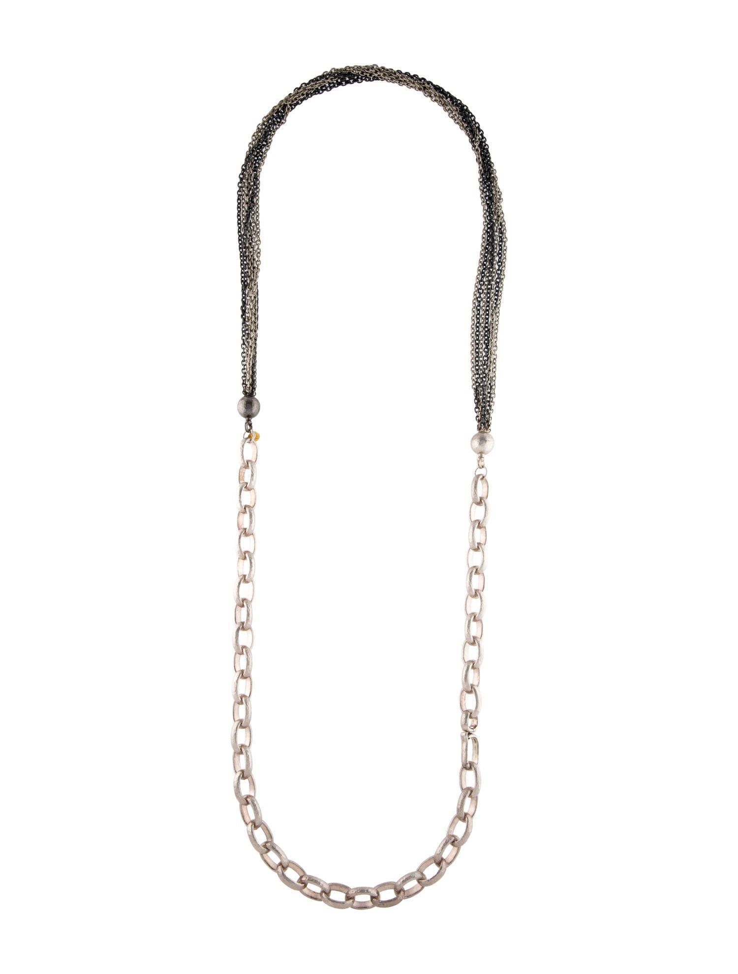 Gurhan Two-Tone Multistrand Chain Necklace