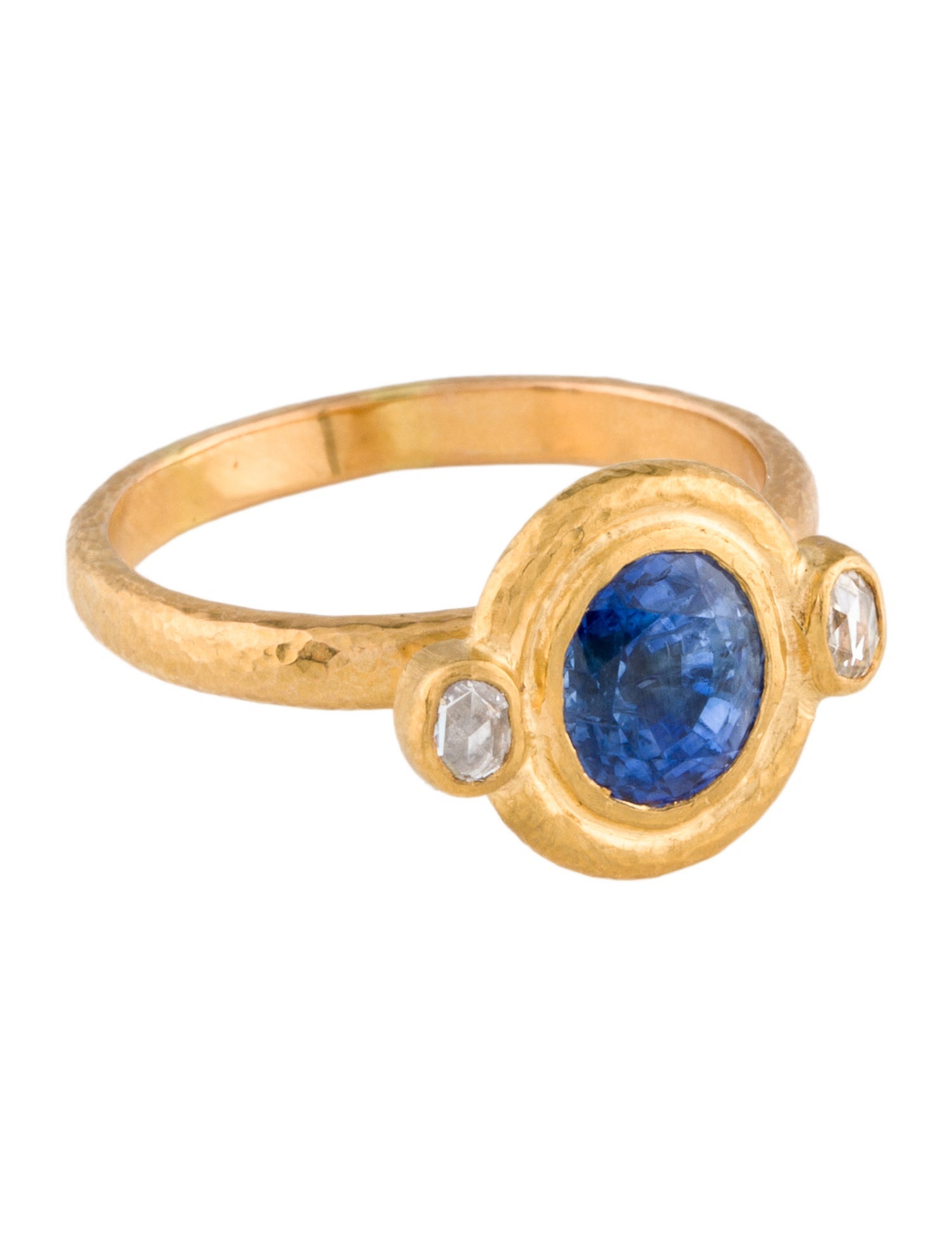 Gurhan 24K Sapphire & Diamond Cocktail Ring