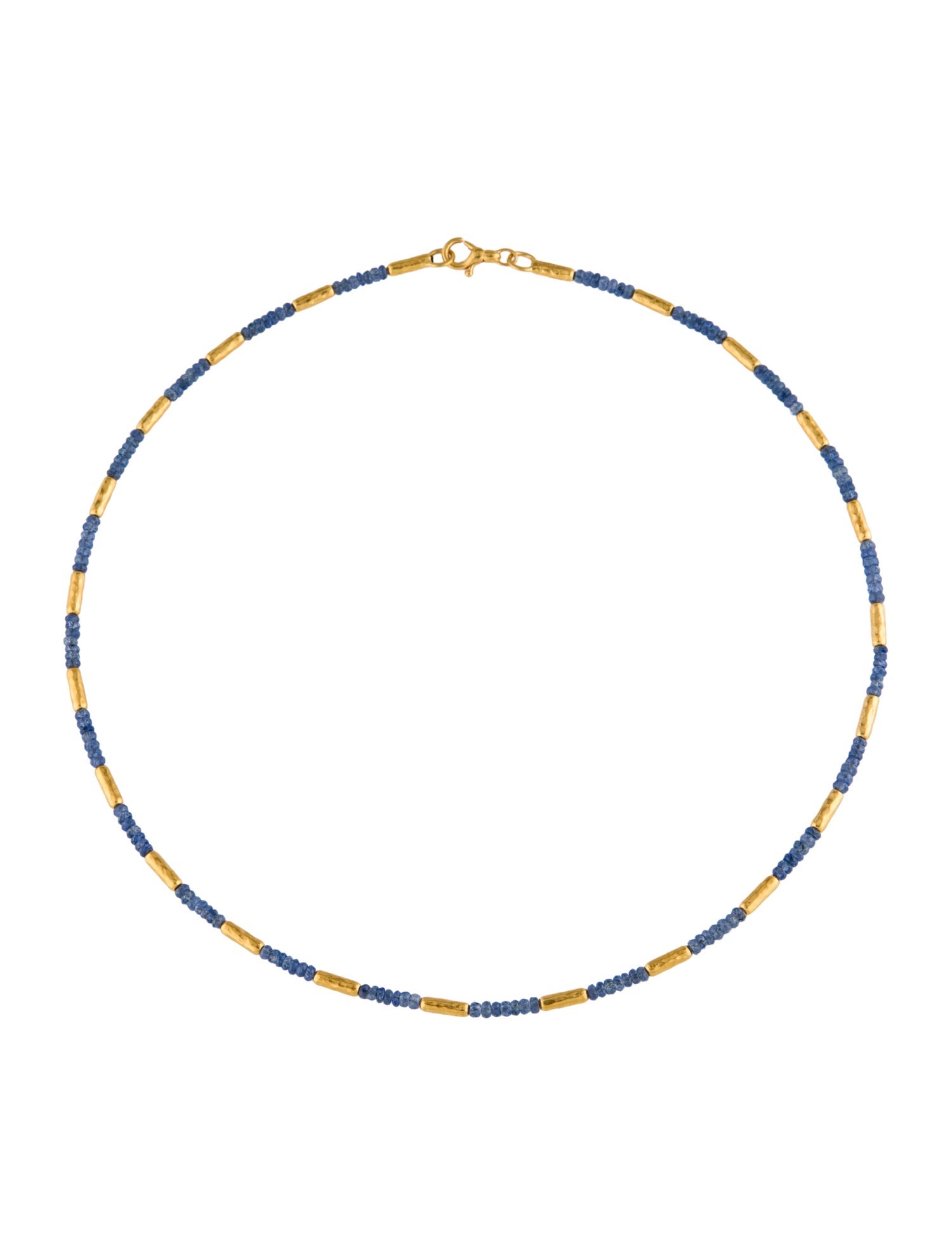 Gurhan 24K Gold Sapphire Beaded Vertigo Necklace