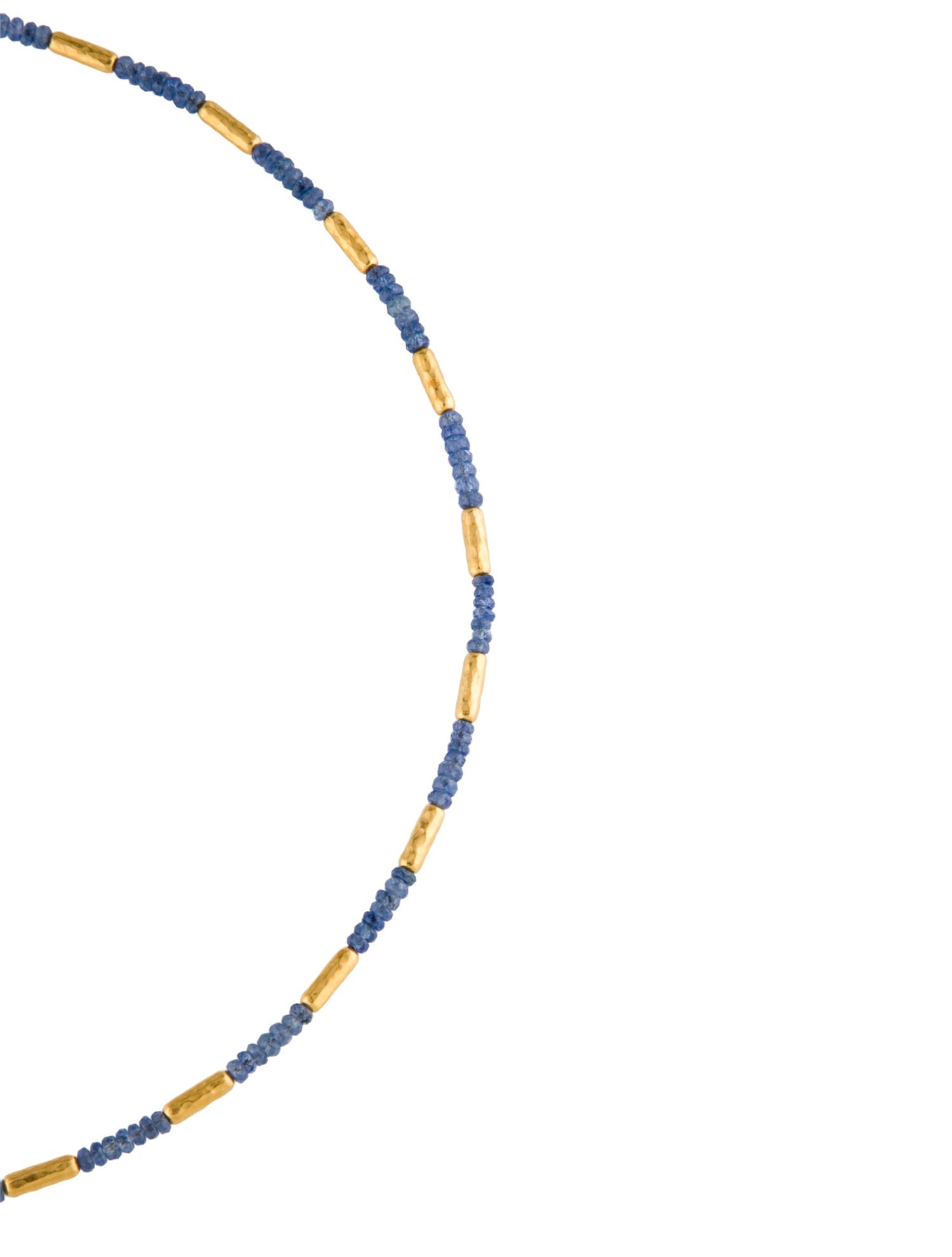 Gurhan 24K Gold Sapphire Beaded Vertigo Necklace