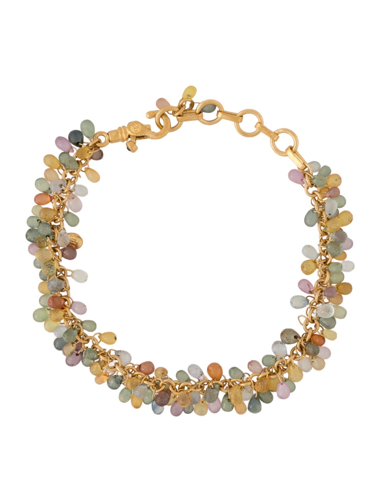 Gurhan 24K Sapphire Drops Link Bracelet