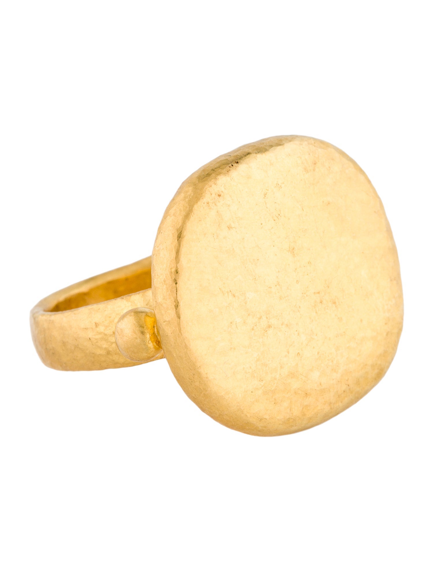 Gurhan 24K Hammered Cushion Cocktail Ring