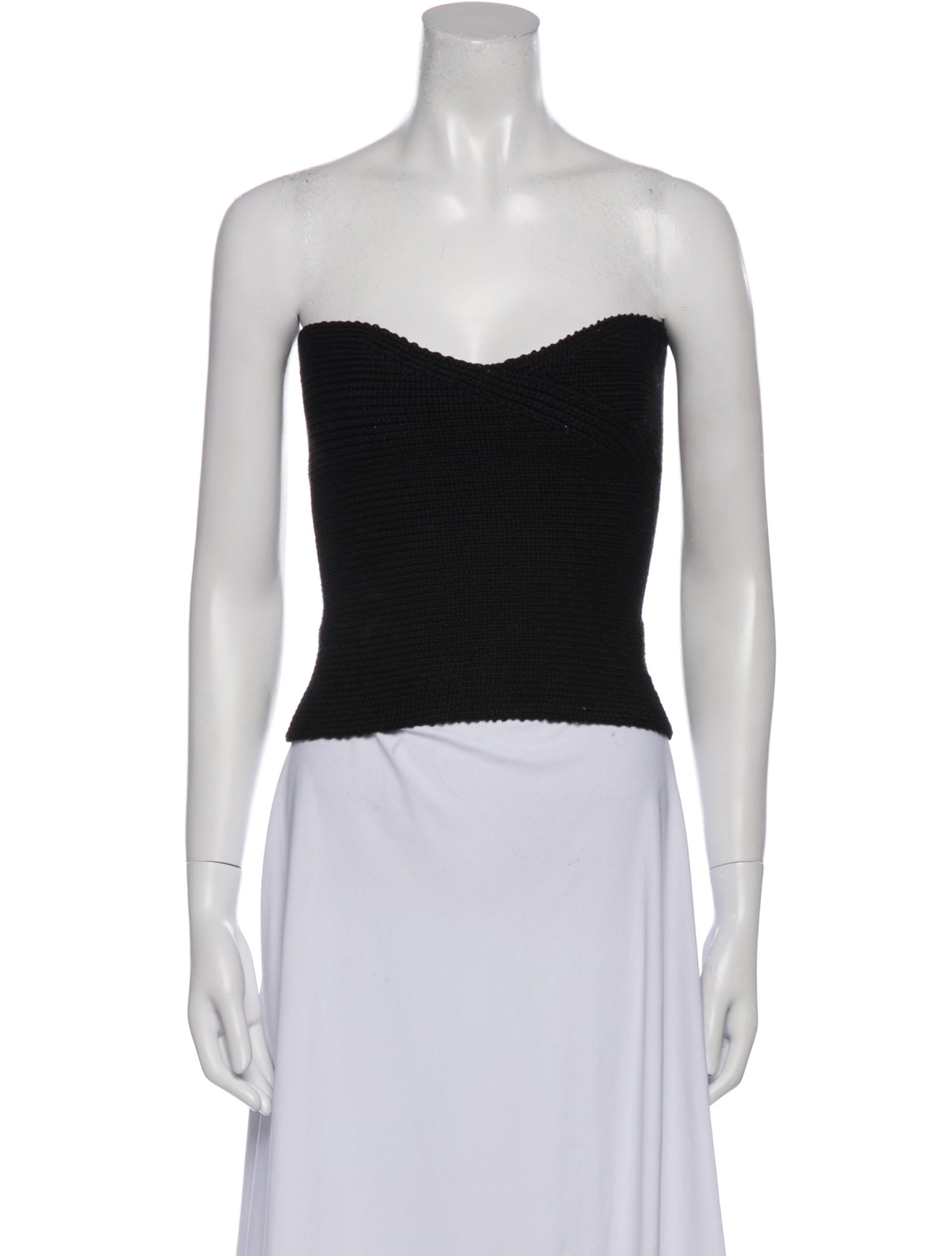 Guy Laroche Strapless Crop Top