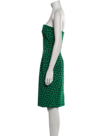 Guy Laroche Polka Dot Print Mini Dress