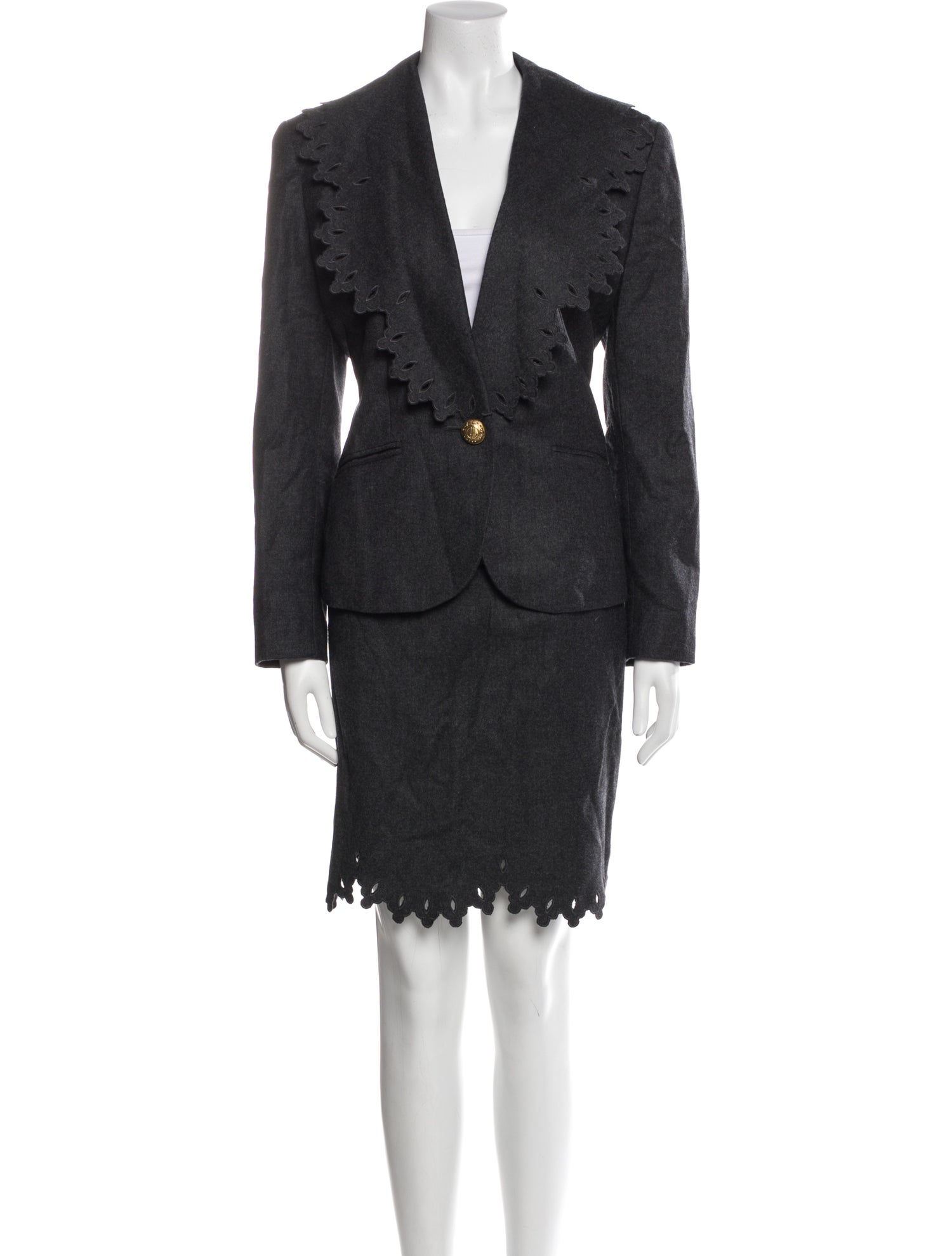 Guy Laroche Wool Skirt Suit