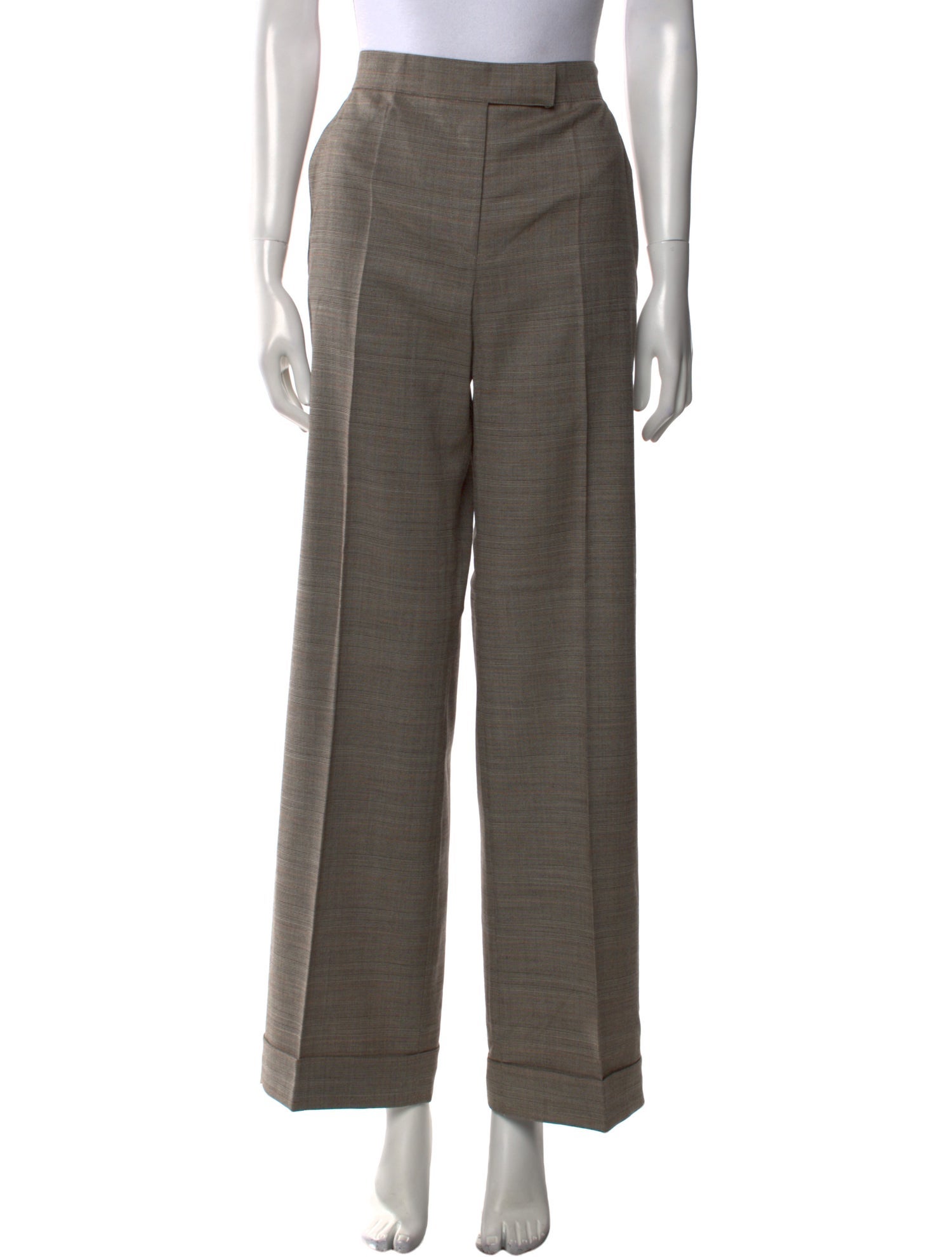 Guy Laroche Virgin Wool Wide Leg Pants