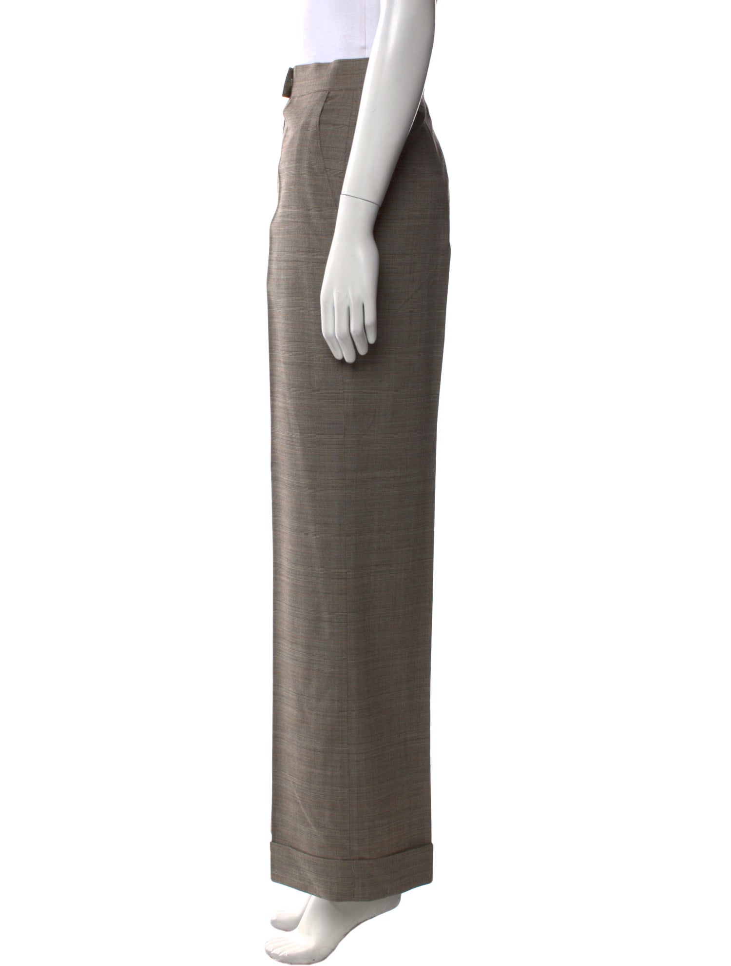 Guy Laroche Virgin Wool Wide Leg Pants