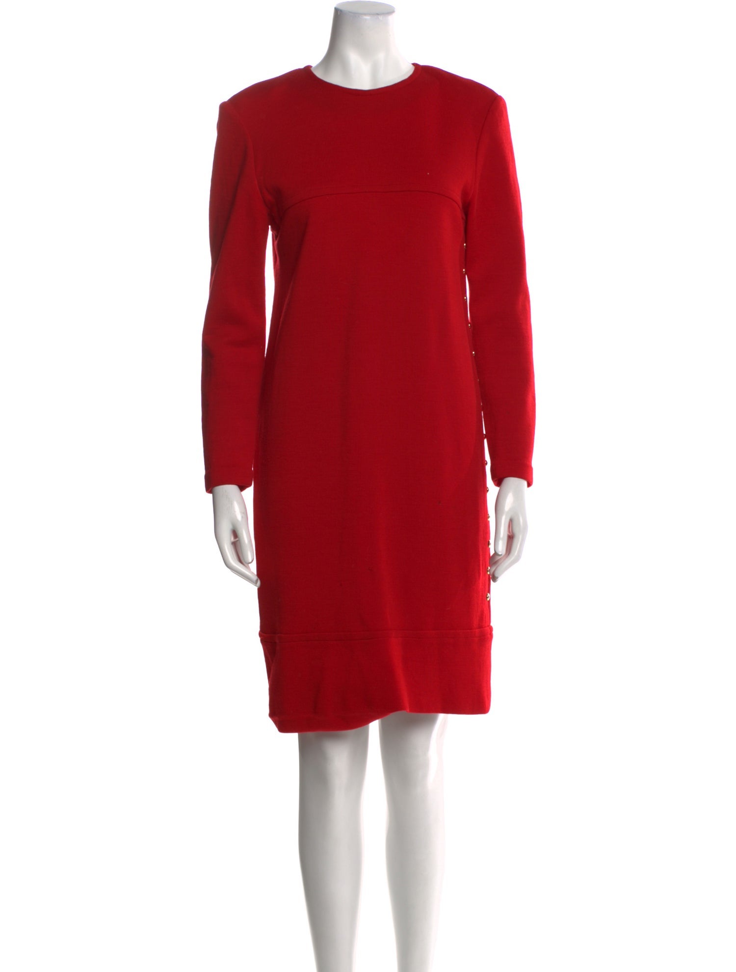 Guy Laroche Wool Knee-Length Dress