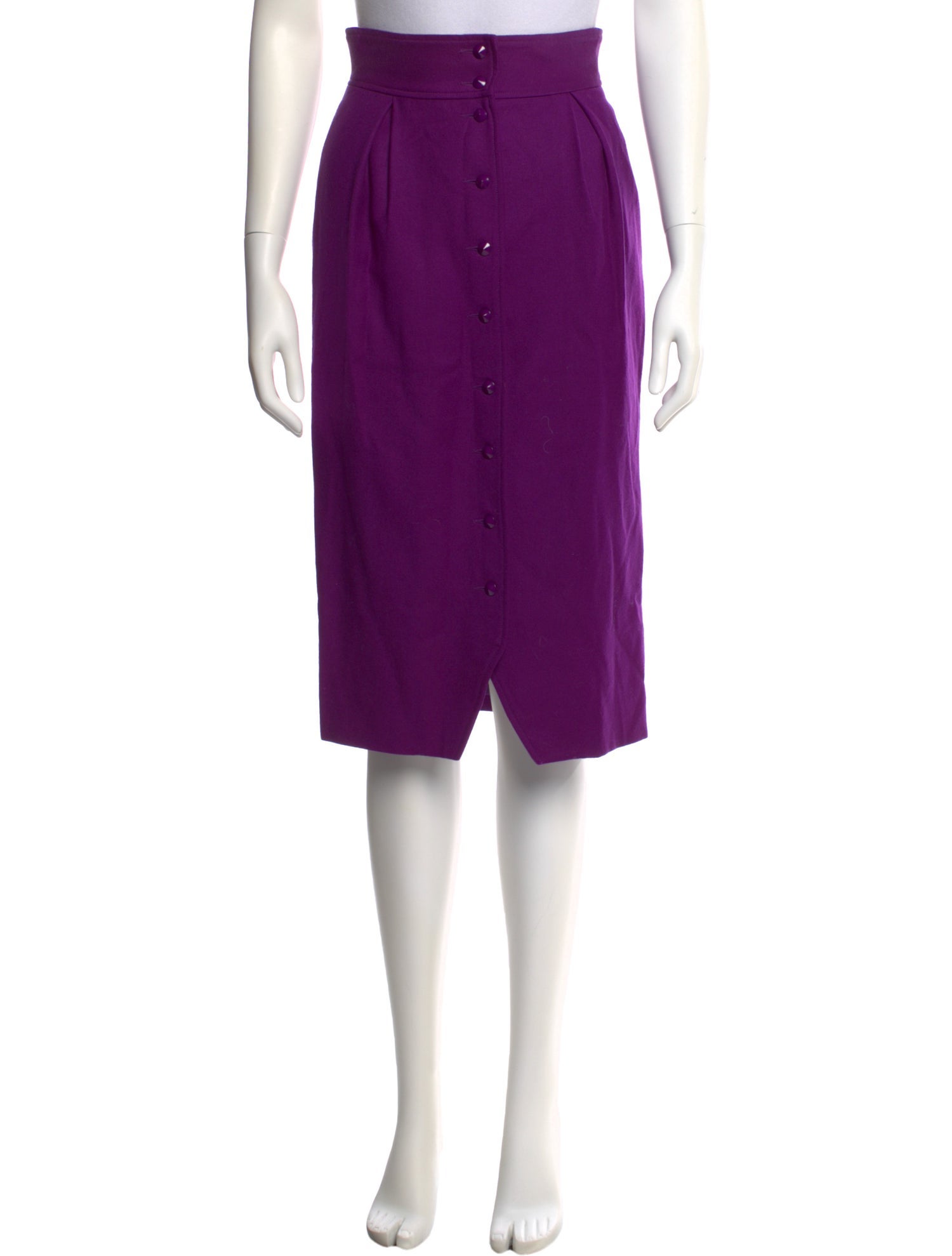 Guy Laroche Wool Knee-Length Skirt