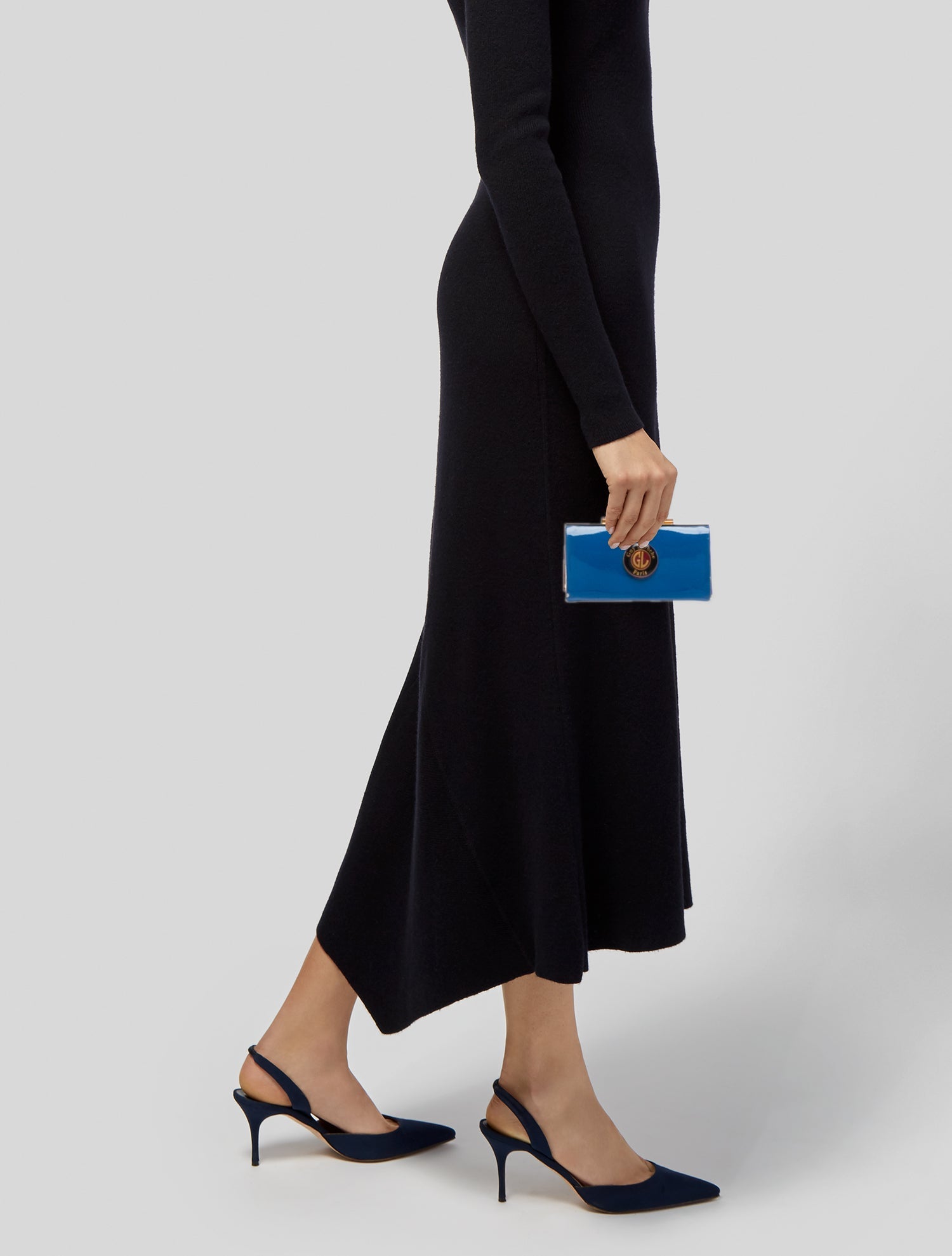 Guy Laroche Patent Leather Minaudière