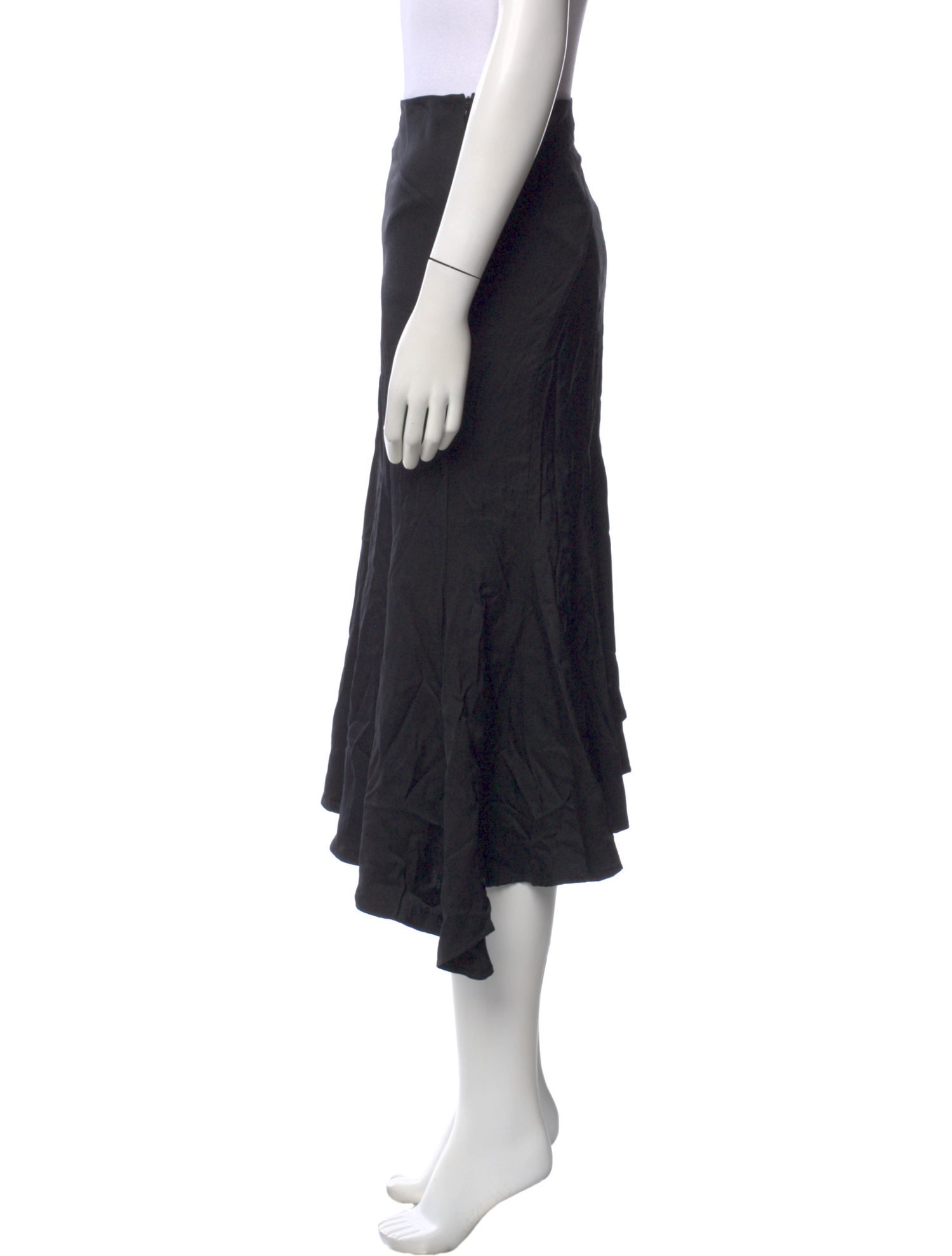 Guy Laroche Silk Midi Length Skirt