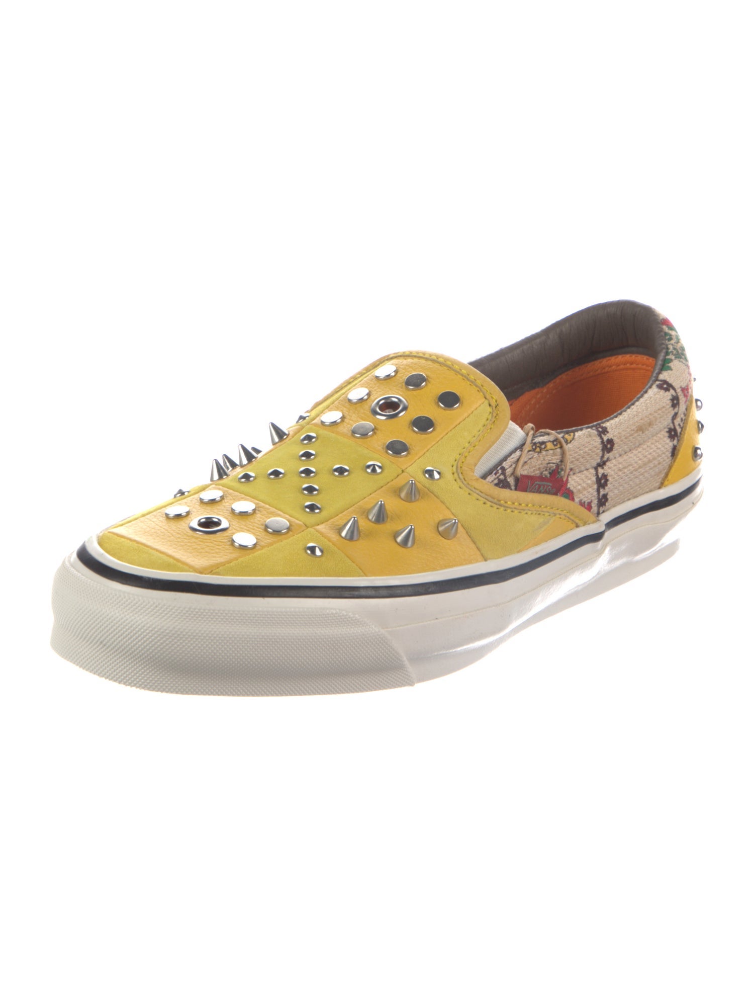 Vans x Gucci Leather Printed Sneakers