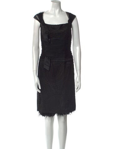 Gustavo Cadile Dresses Square Neckline Knee-Length Dress M