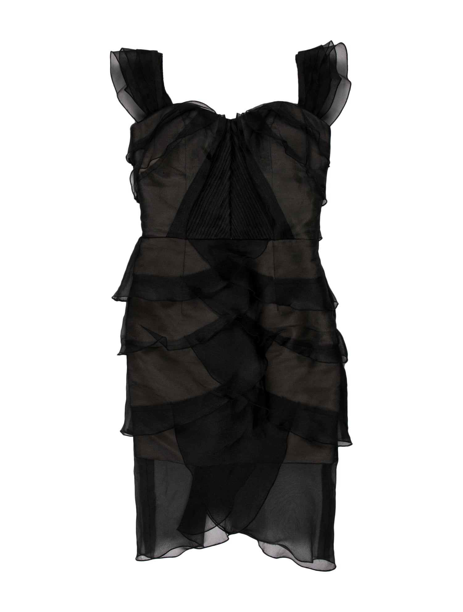 Gustavo Cadile Square Neckline Mini Dress