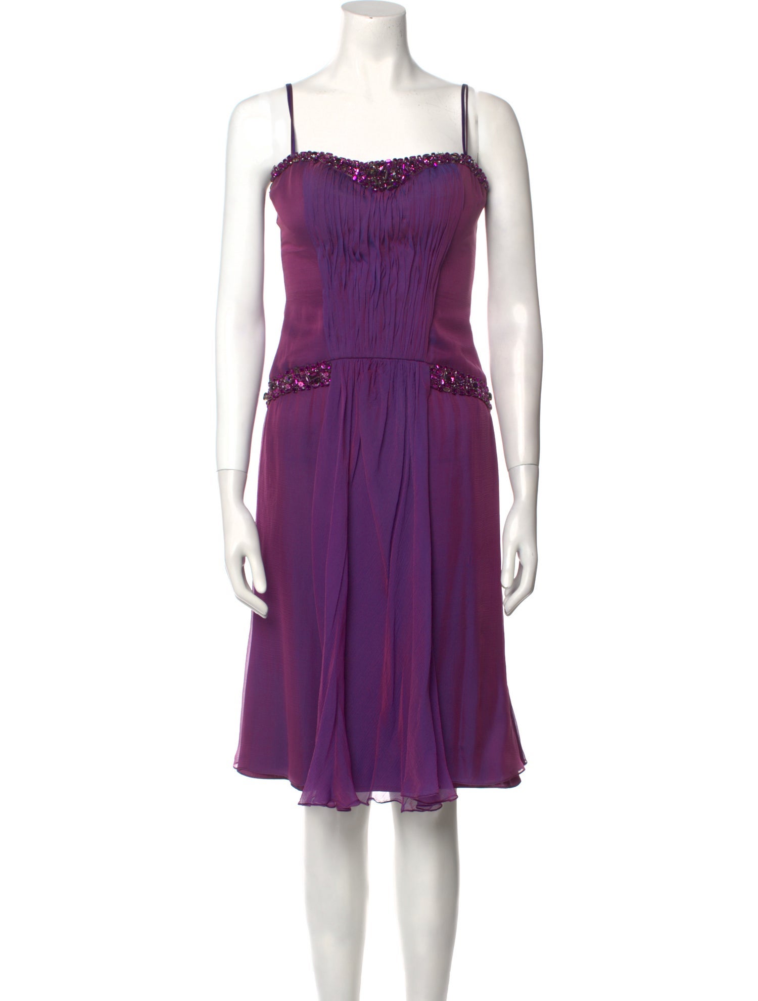 Gustavo Cadile Square Neckline Mini Dress