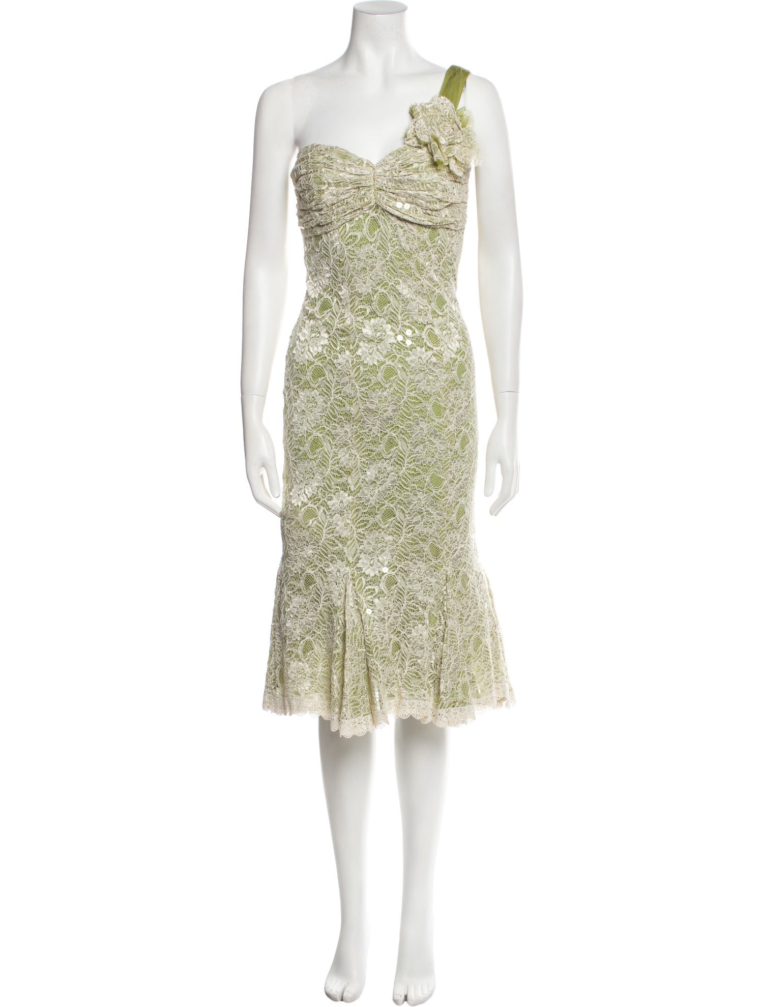 Gustavo Cadile Silk Midi Length Dress