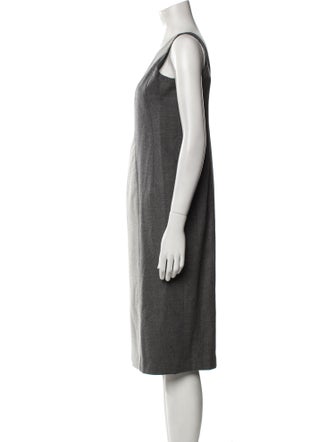 Gustavo Cadile Scoop Neck Midi Length Dress