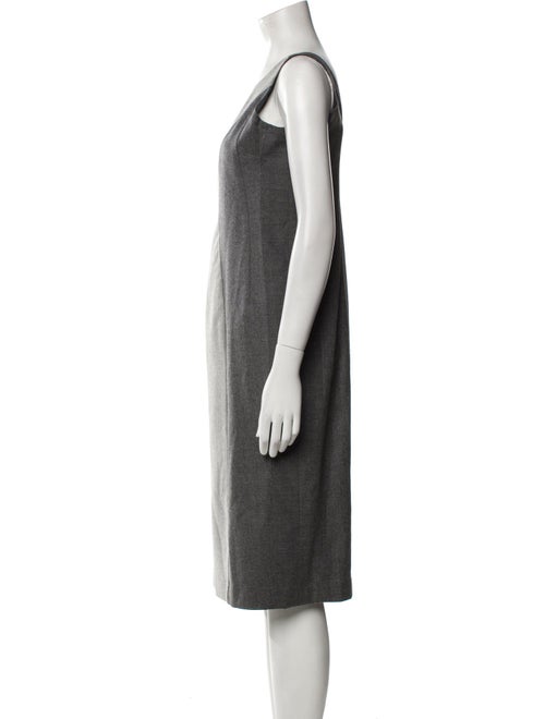 Gustavo Cadile Scoop Neck Midi Length Dress